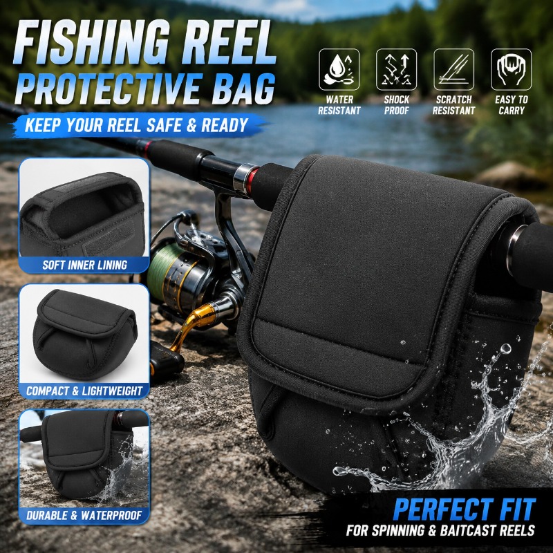 Fishing Line Box - Borsa Protettiva per Mulinello da Pesca,